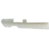 White plastic medical supply component isolated on white background