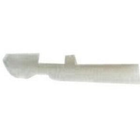 White plastic medical supply component isolated on white background