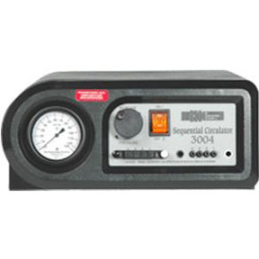 Sequential circulator 3004 medical device with dial, switches, and indicator light