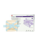 Silicone foam border dressing with product box for wound care and medical use