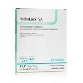HydraLock SA super absorbent wound dressing box for medical supply and home care use