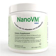 NanoVM Adult dietary supplement container with 13 vitamins and 13 minerals label