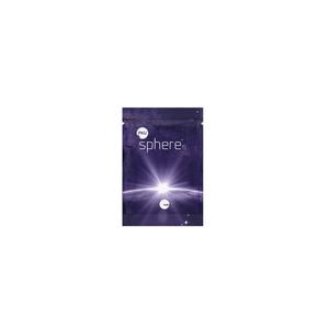 Purple resealable medical supply pouch labeled 'sphere' on white background
