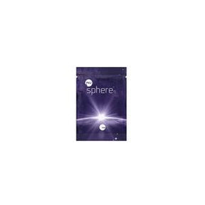 Purple resealable medical supply pouch labeled 'sphere' on white background