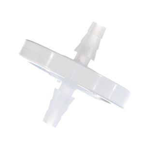 Medical in-line filter with dual hose connectors for home healthcare supply