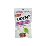 Luden's Wild Cherry cough suppressant throat lozenges bag with cherry illustration