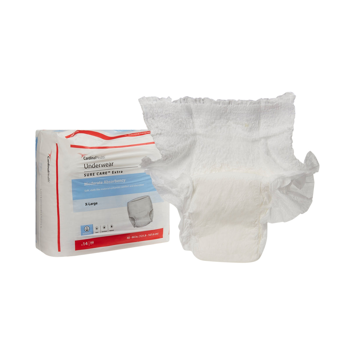 Cardinal Health, Underwear, Sure Care Extra, X-large, 48"- 66"