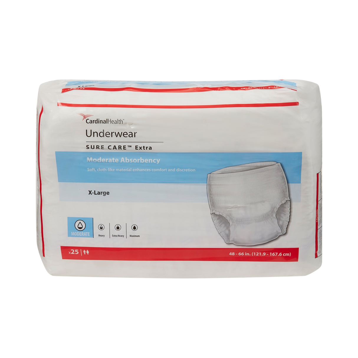 Cardinal Health, Underwear, Sure Care Extra, X-large, 48"- 66"