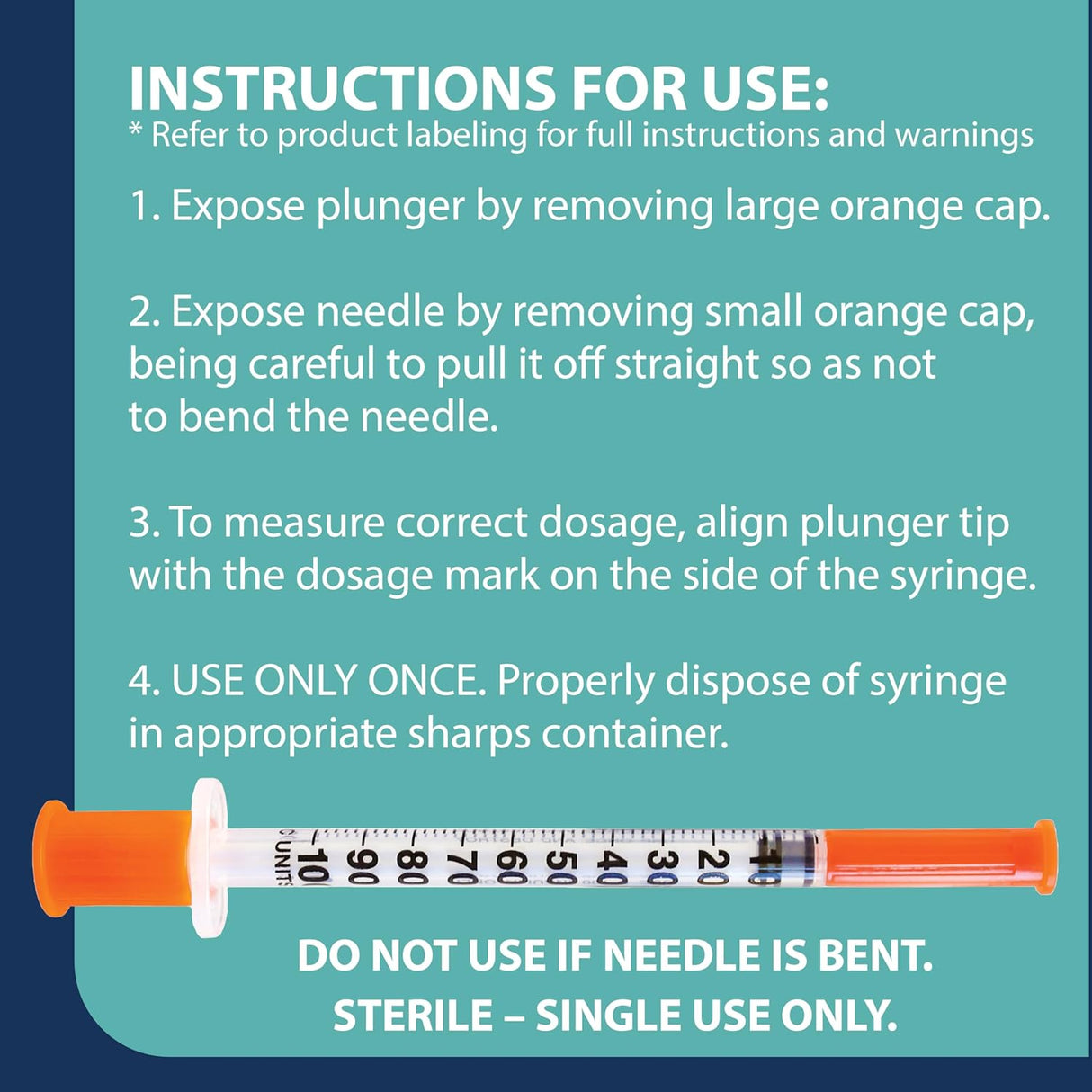 Trueplus Single-use Insulin Syringe, 31g X 5/16", 1 Ml