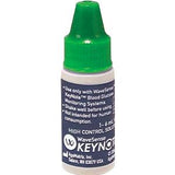 WaveSense KeyNote blood glucose control solution bottle with green cap for diabetes testing