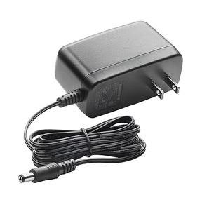 Black AC wall adapter power supply with cord and standard plug for medical devices