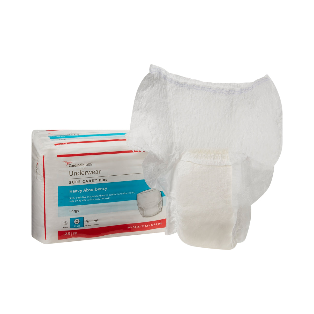 Cardinal Health, Underwear, Sure Care Plus, Large, 44" - 54"