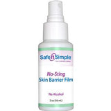Safe n Simple No-Sting Skin Barrier Film spray bottle, 2 oz, medical skin care