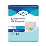 TENA Complete Care Ultra adult briefs package, XL size, pack of 20, absorbent incontinence product