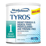 Mead Johnson TYROS infant formula, iron fortified, phenylalanine and tyrosine free, 1.8 lb can