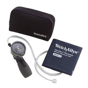Manual blood pressure monitor set with cuff and carrying case, ideal for home use