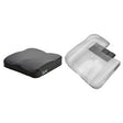 Ergonomic wheelchair seat cushion and transparent inner support for pressure relief