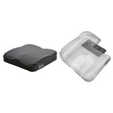 Ergonomic wheelchair seat cushion and transparent inner support for pressure relief