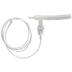 Disposable nebulizer kit with tubing and mouthpiece for respiratory therapy