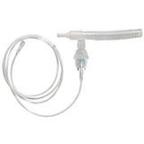 Disposable nebulizer kit with tubing and mouthpiece for respiratory therapy