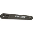Black plastic medical supply wrench labeled B & F Medical Products on white background
