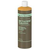 Bottle of Betadine Solution antiseptic, non-sterile, topical skin disinfectant, 16 fl oz