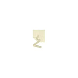 Beige medical wound dressing strip unrolled on white background