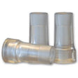 Clear plastic medical tubing connectors for home medical supplies