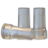 Clear plastic medical tubing connectors for home medical supplies