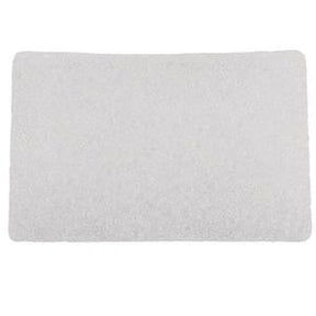White rectangular absorbent medical pad on plain background