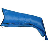 Blue medical wedge pillow for patient comfort and support