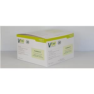 V-Go 30 medical device box for chronic condition management, white background