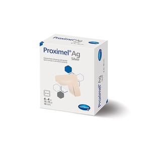 Proximel Ag Silicone Foam Dressing With Border, 3" X 3"