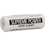 Supreme Power rechargeable Ni-Cd battery for medical devices, 3.5V, white label.