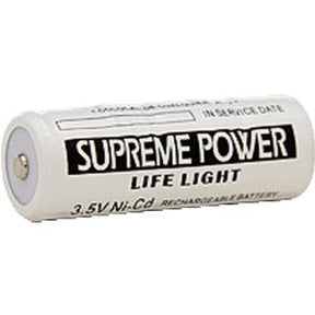 Supreme Power rechargeable Ni-Cd battery for medical devices, 3.5V, white label.