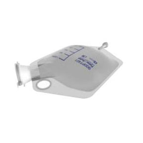 Disposable urine collection bag with graduated measurements for medical use