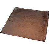 Brown waterproof absorbent bed pad for incontinence care on a white background