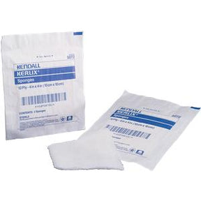 Sterile gauze sponges and packaging for wound care and medical dressings