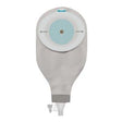 Ostomy pouch with circular adhesive barrier and drainage spout for medical use