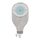 Ostomy pouch with circular adhesive barrier and drainage spout for medical use