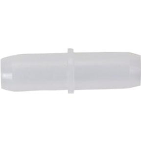 Clear plastic medical tubing connector for home healthcare supplies