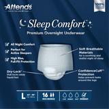 Attends Sleep Comfort™ Premium Overnight Underwear, Large