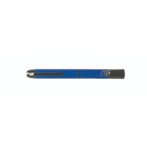 Blue insulin pen injector for diabetes and chronic condition medication delivery