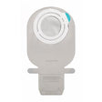 Transparent ostomy bag with adhesive flange and closure, medical supplies for stoma care