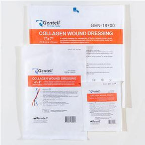 Gentell collagen wound dressing sterile medical supplies in various package sizes