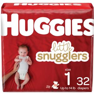 Huggies Little Snugglers Diapers, Size 1, Jumbo Pack