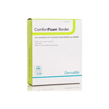 ComfortFoam Border silicone foam dressing box for wound care, latex free, high absorbency