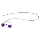 purple enteral feeding tube with connectors for medical nutrition delivery