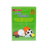 Box of Sportz Bandages with images of football, volleyball, soccer ball, basketball, and tennis ball