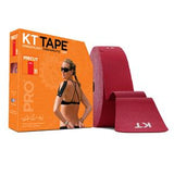 KT Tape Pro precut red kinesiology tape box and roll for muscle support and pain relief